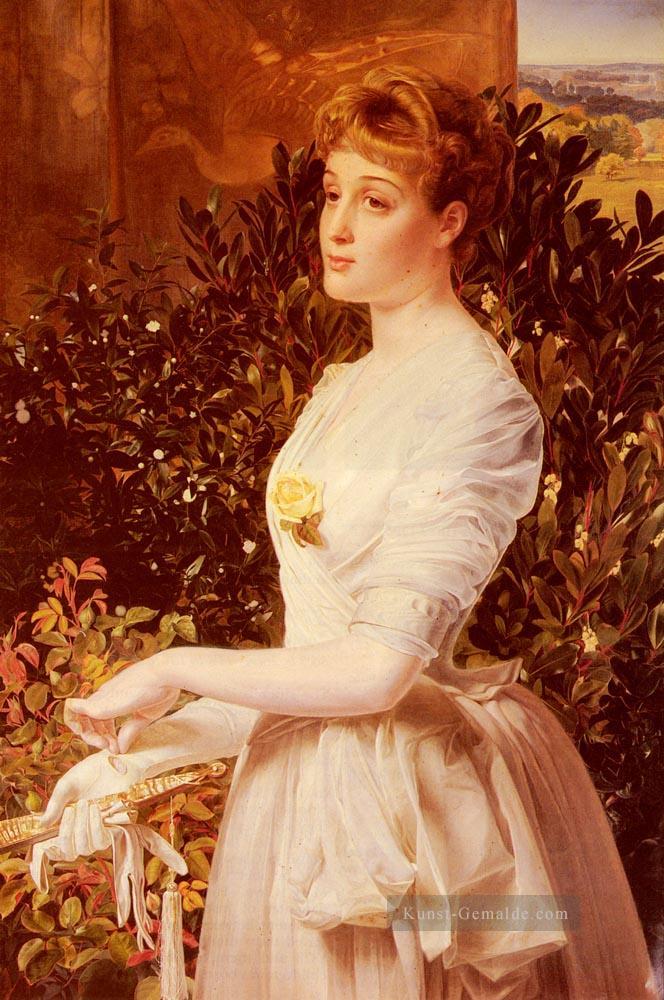 Porträt von Julia Smith Caldwell viktorianisch maler Anthony Frederick Augustus Sandys Ölgemälde